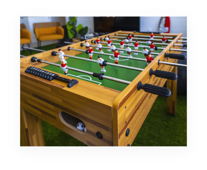 photo d'une table de babyfoot